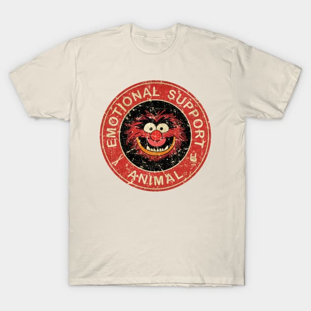 Retro Vintage - Emotional Support Animal T-Shirt by FREEDOM FIGHTER PROD